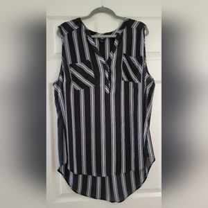 2X Torrid Harper Stripe Georgette Pullover Tank